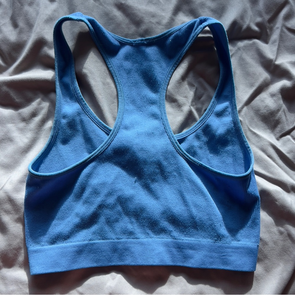 Baby Blue Racer Back Tank Top - Picture 2 of 3